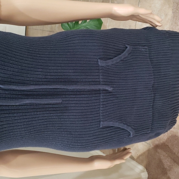GoldenState m drawstring cowlneck mini sweater dress tunic stretchy personal fit - Picture 6 of 8